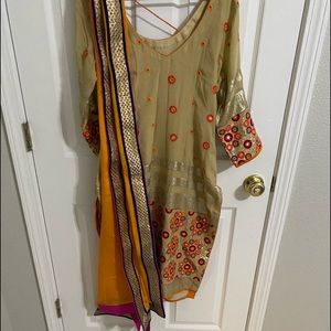 Embroidered salwar suit